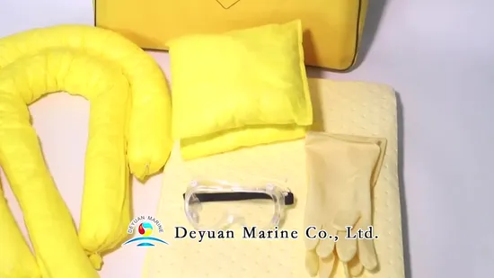Yellow Chemical PP Absorbent Pillows